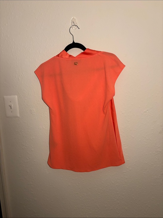 Donna Karan Tops - Donna Karan Coral Cap-Sleeve Blouse